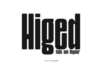 Higed a typeface