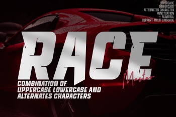 Race Master-Speed Display Font