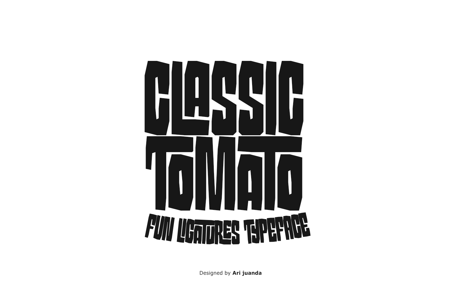 Classic Tomato - A Display Typeface