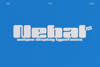 Nebal-Bold Rounded Typeface
