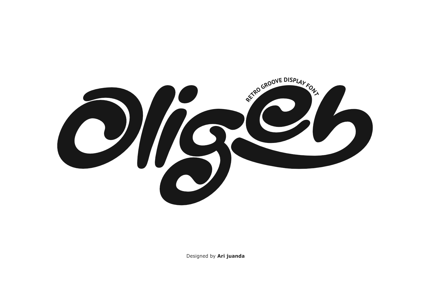 Oligeb - Retro Groove Display Font