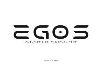 EGOS – Futuristic Sci-Fi Display Font