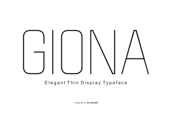 Giona-Elegant Thin Display Typeface