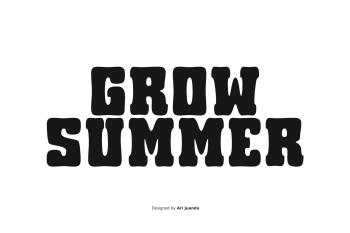 Grow Summer - Retro Display Font