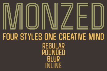 Monzed – Condensed Display Font Family