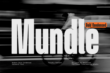 Mundle Bold Condensed Display Font
