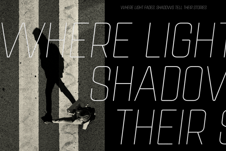 Neon Block – Thin Condensed Italic Display Font