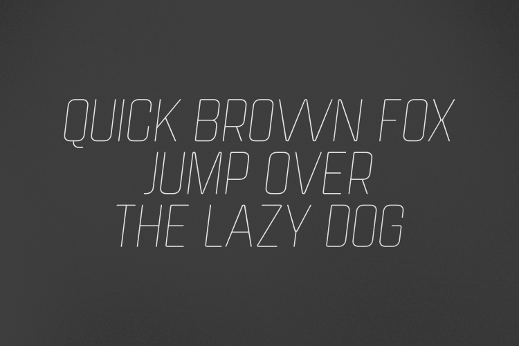 Neon Block – Thin Condensed Italic Display Font